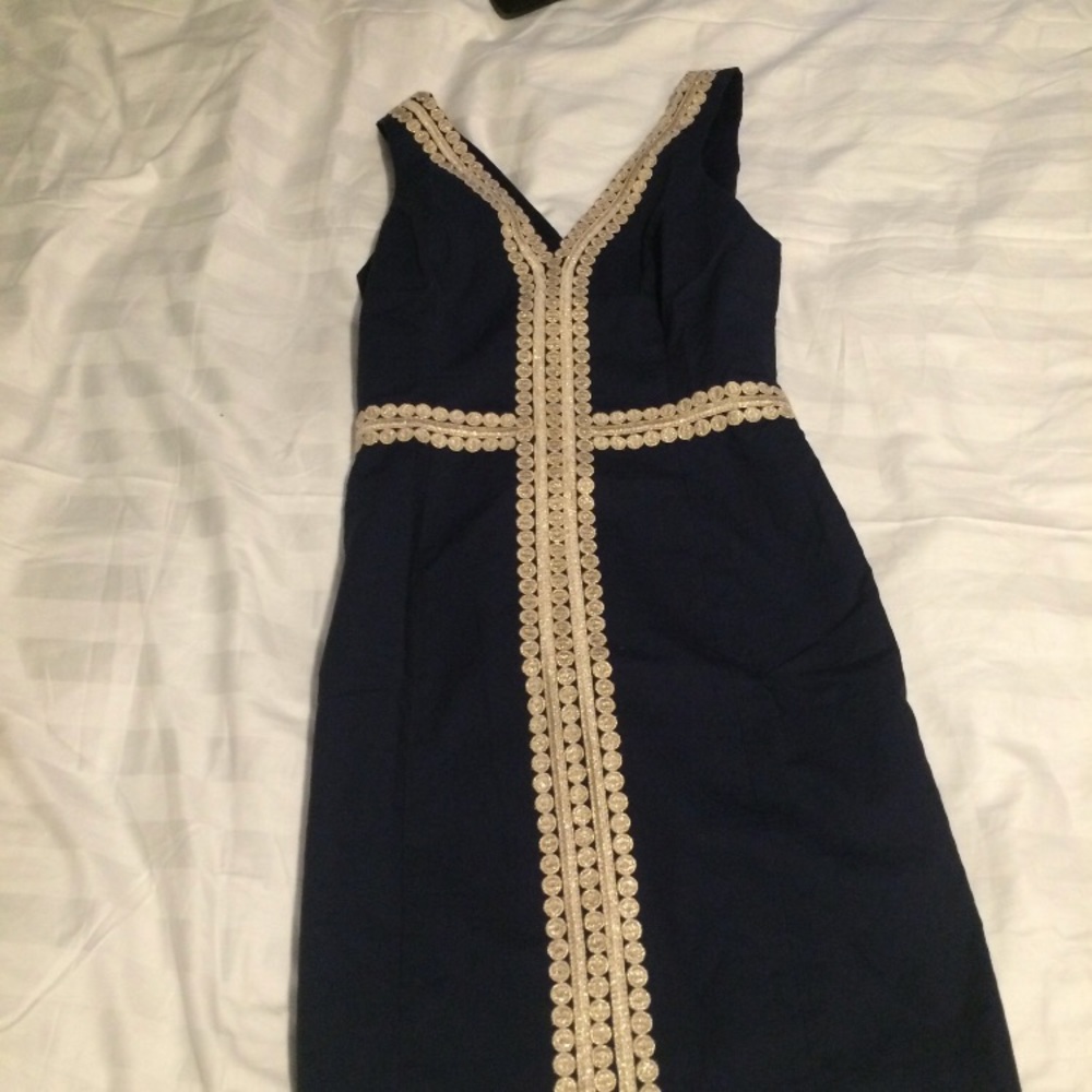 Lilly Pulitzer Bentley Shift Dress True Navy size2
